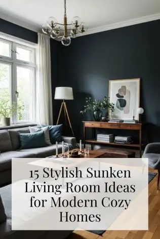 15 Stylish Sunken Living Room Ideas for Modern Cozy Homes
