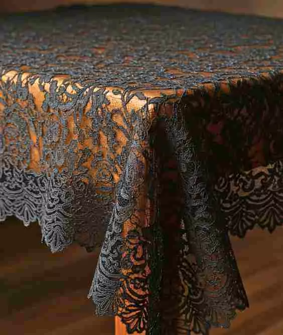 Black Lace Tablecloths