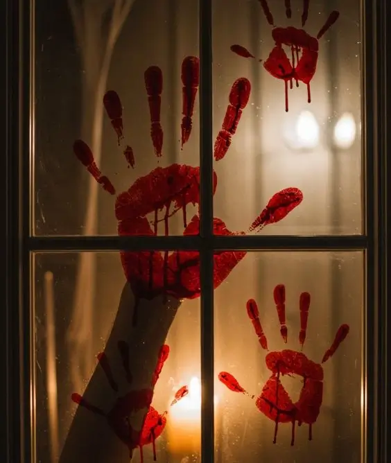 Bloody Handprint Windows