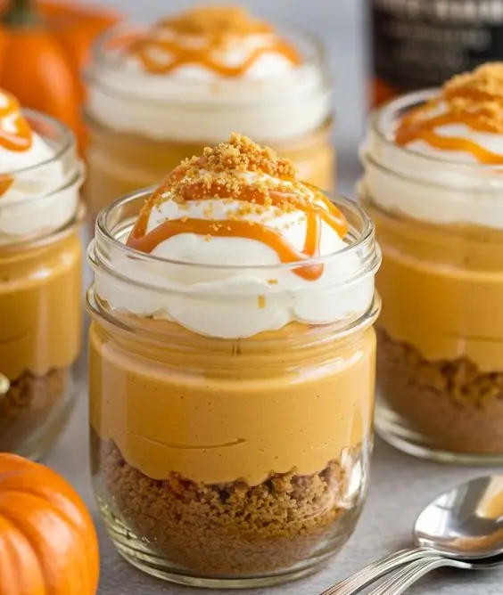 Boozy Pumpkin Cheesecake Cups