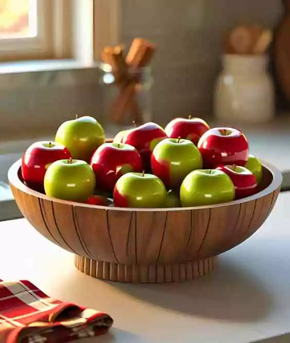 Bowl of Apples on the Island