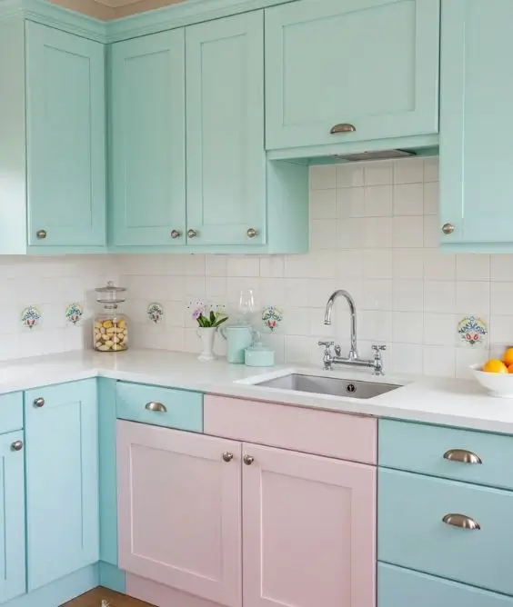 Colorful Pastel Cabinets