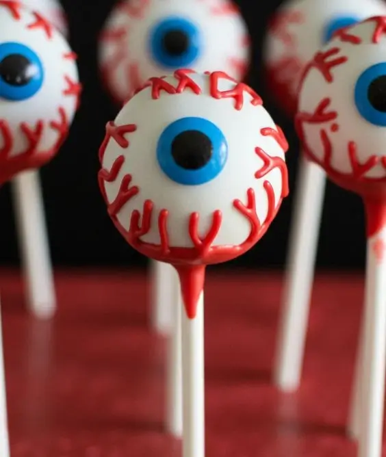 Creepy Eyeball Cake Pops