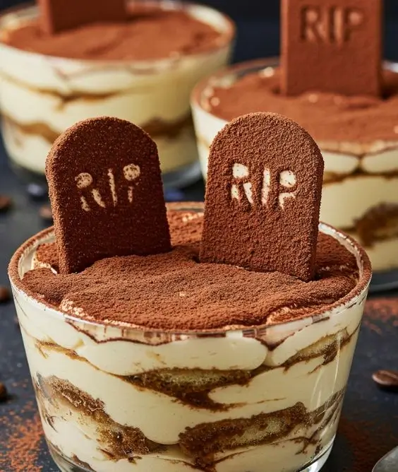 Espresso Spiked Tiramisu Tombstones