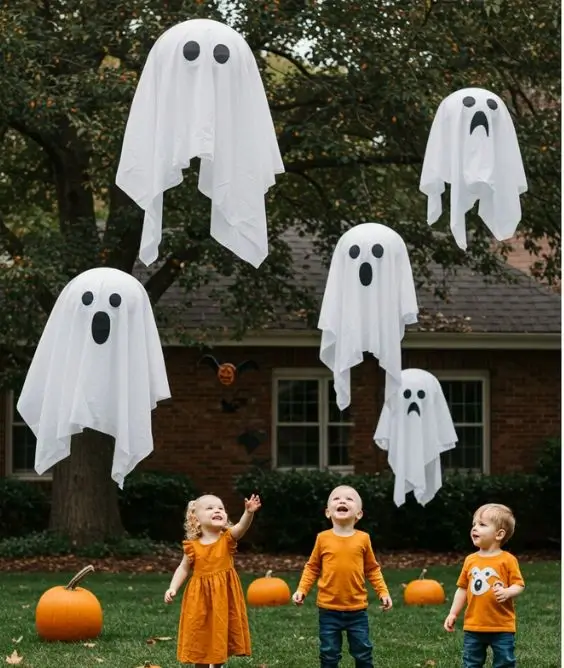 Floating Ghost Balloons 1