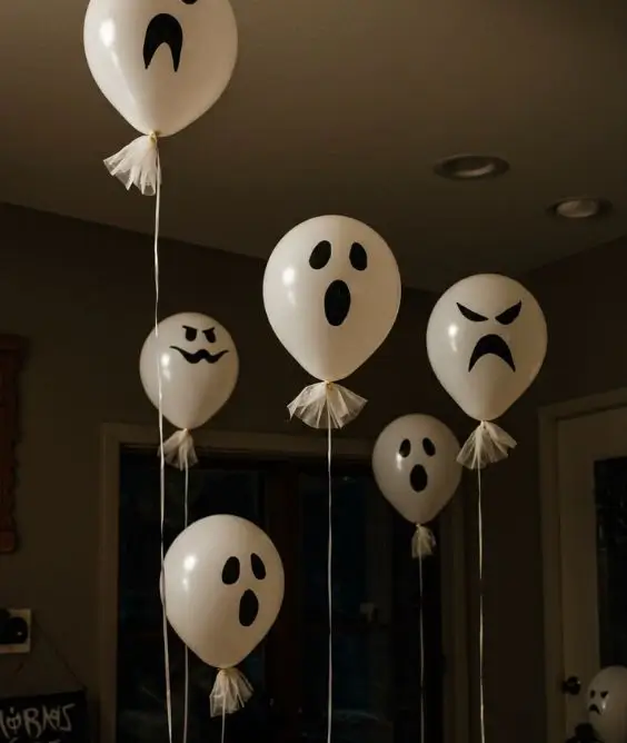 Floating Ghost Balloons