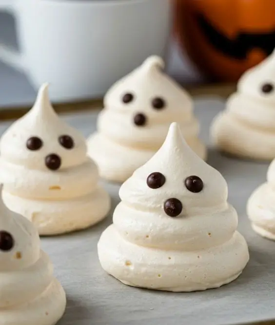 Ghost Meringues