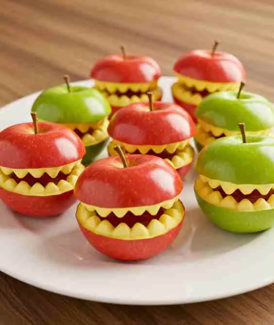 Halloween Apple Mouths