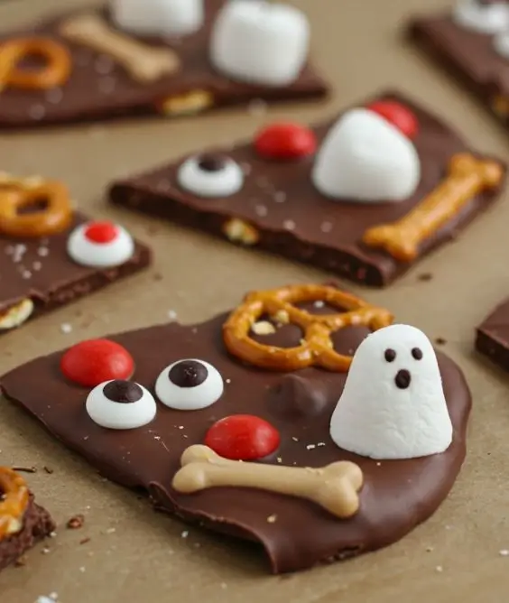 Haunted Chocolate Bark