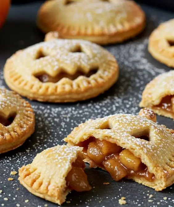 Jack O Lantern Hand Pies