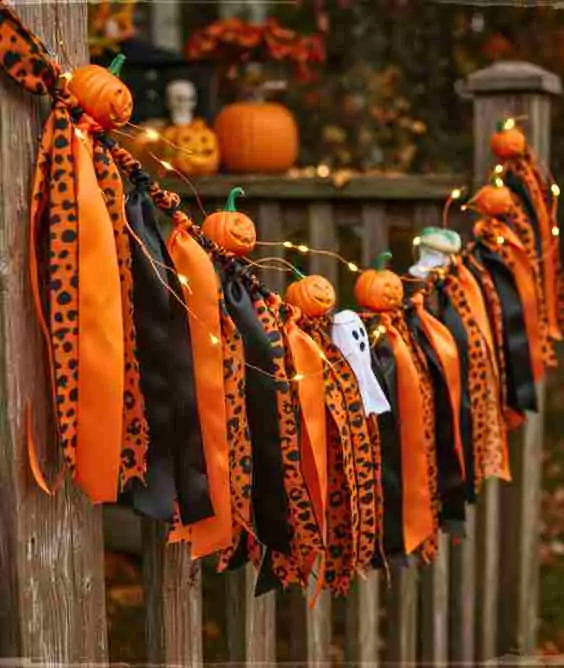 Orange and Black Streamers