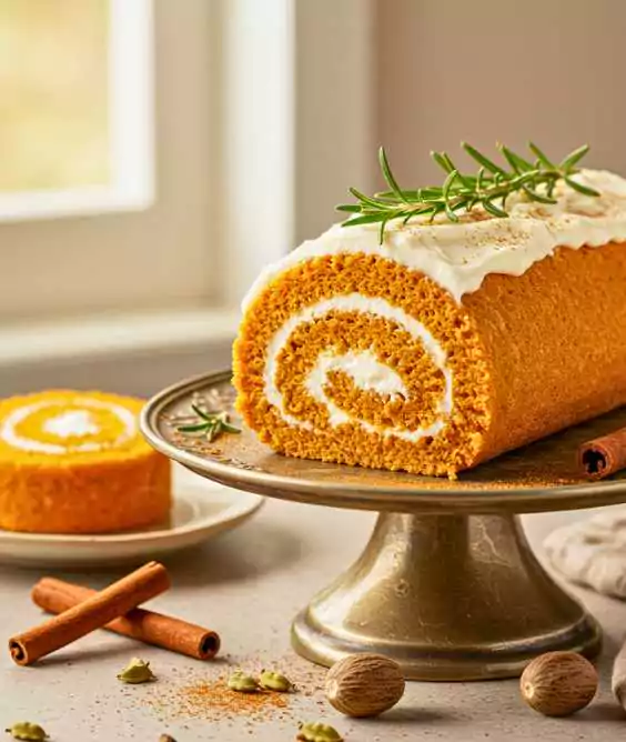 Pumpkin Roll Cake 2