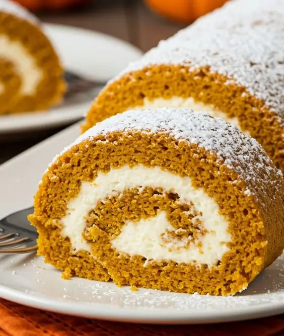 Pumpkin Roll Cake