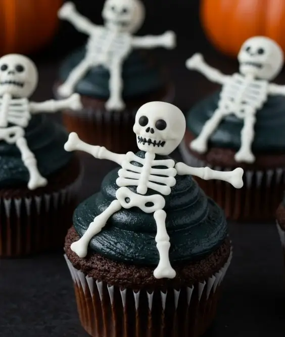 Skeleton Cupcakes