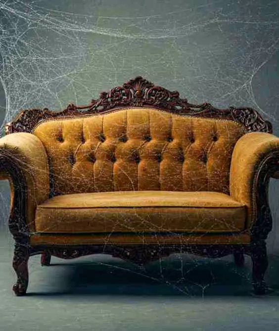 Spiderweb Drapes on Furniture