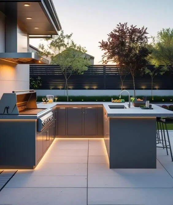 The L Shaped Outdoor Kitchen Layout