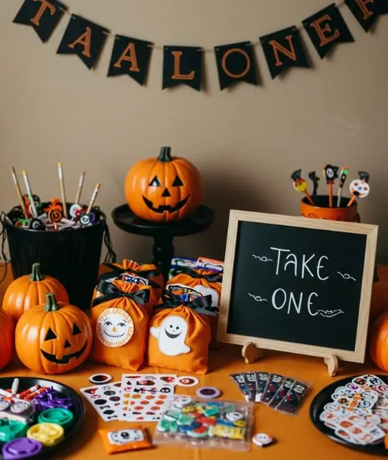 Trick or Treat Favor Table