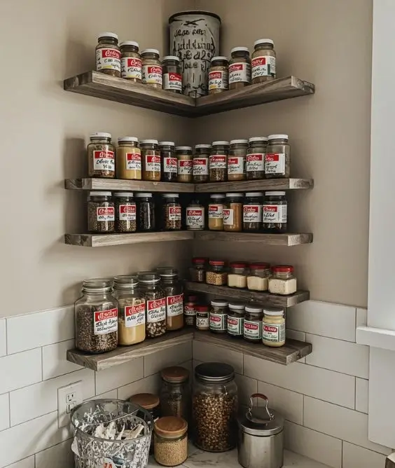Use Corner Shelves Wisely
