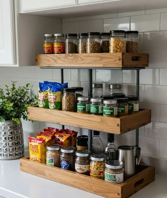 Use Multi Tiered Storage Trays