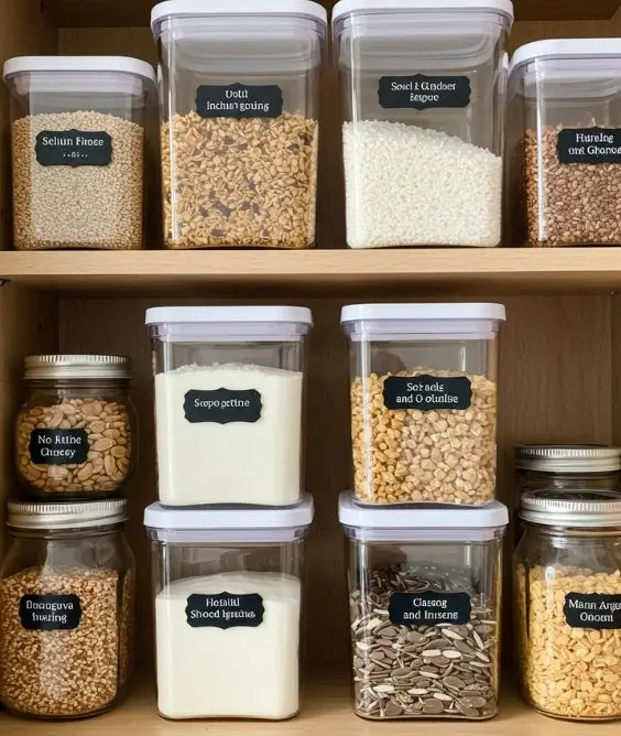 Use Transparent Containers