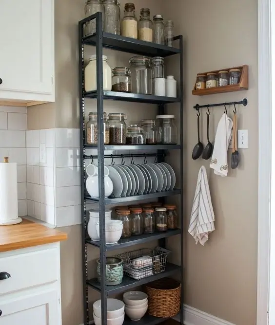 Use Vertical Storage Racks