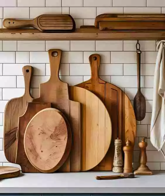 Wood Cutting Boards as Decor