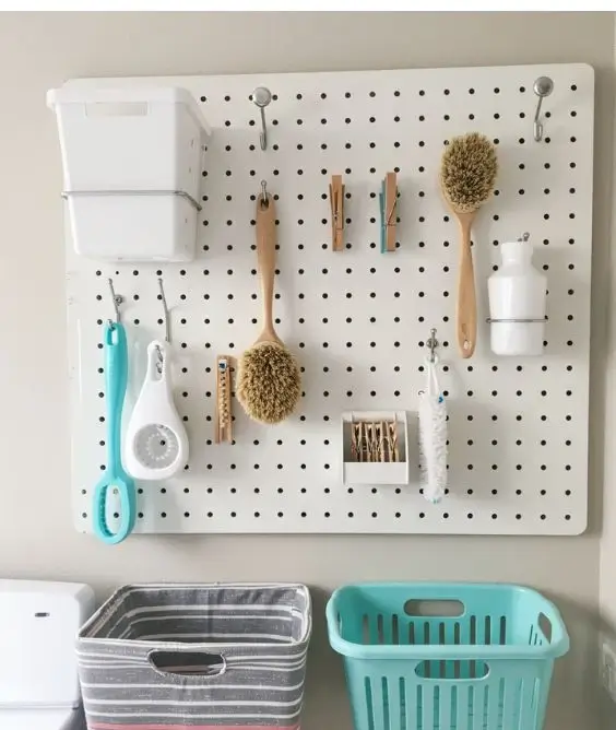 Add a pegboard for tools