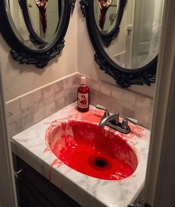 Bloody Bathroom Surprise