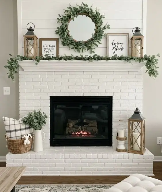 Farmhouse Style Fireplace
