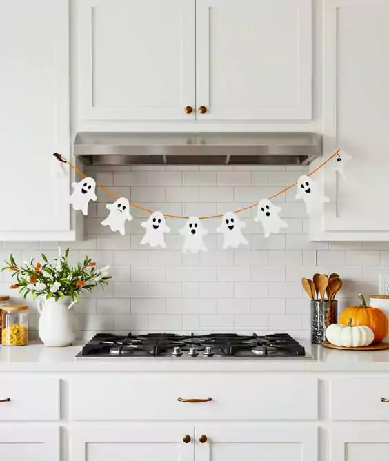 Ghost Garland Over the Stove
