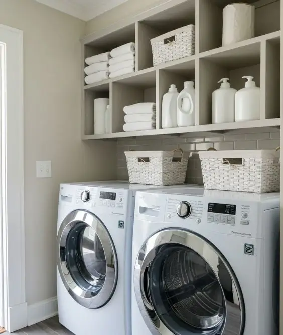 Install open cubbies