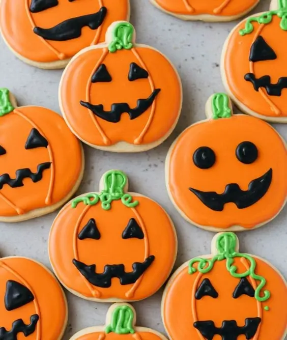 Jack O Lantern Cookies