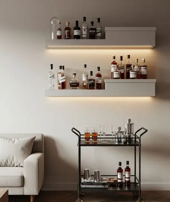 Minimal Bar Lounge Setup