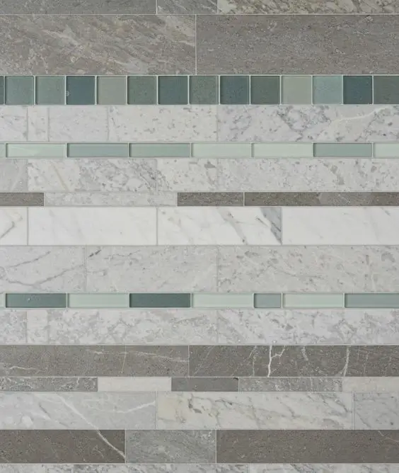 Mixed Material Tile Designs