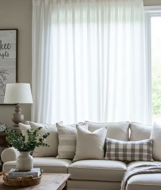 Natural Light and Simple Curtains
