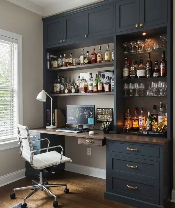 Office and Bar Room Combo