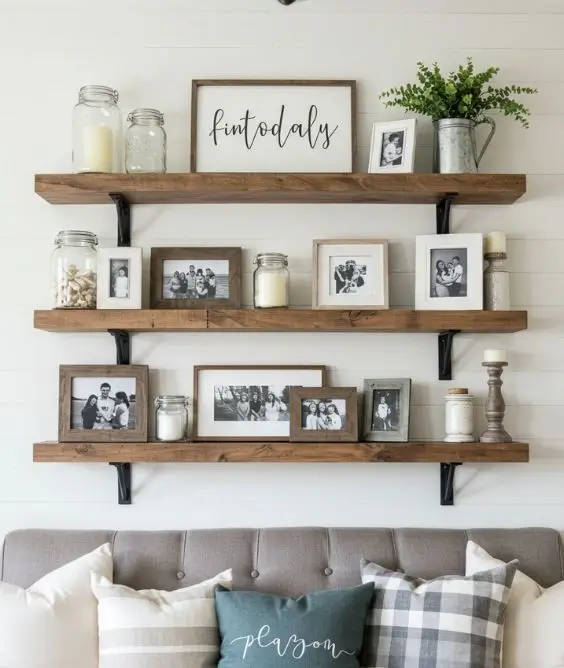 Open Shelving with Decor
