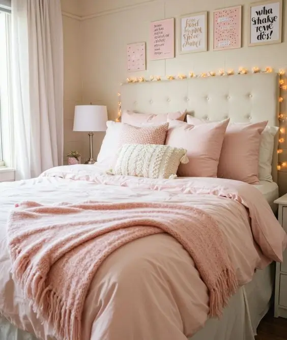 Pink Bedding with Cozy Layers