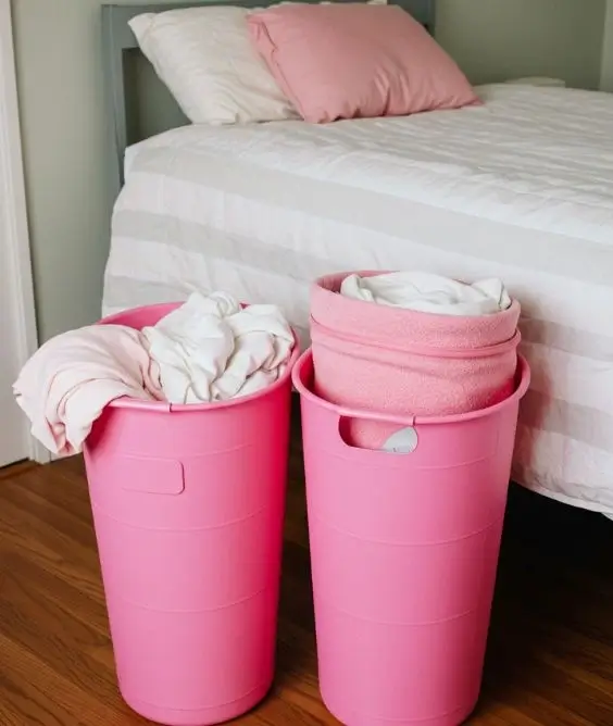 Pink Laundry Basket That Looks Stylish