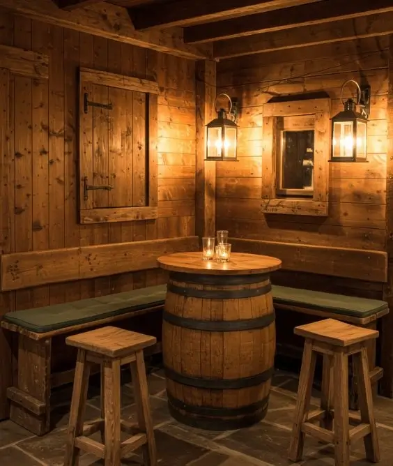 Rustic Bar Lounge Corner