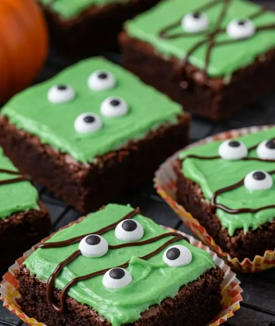 Spooky Monster Brownies