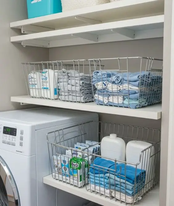 Use under shelf baskets