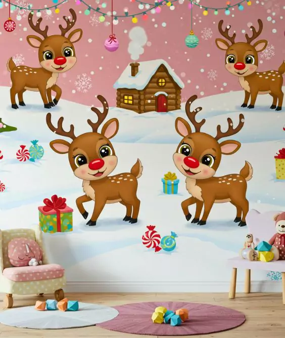 Reindeer Wall Art Fun