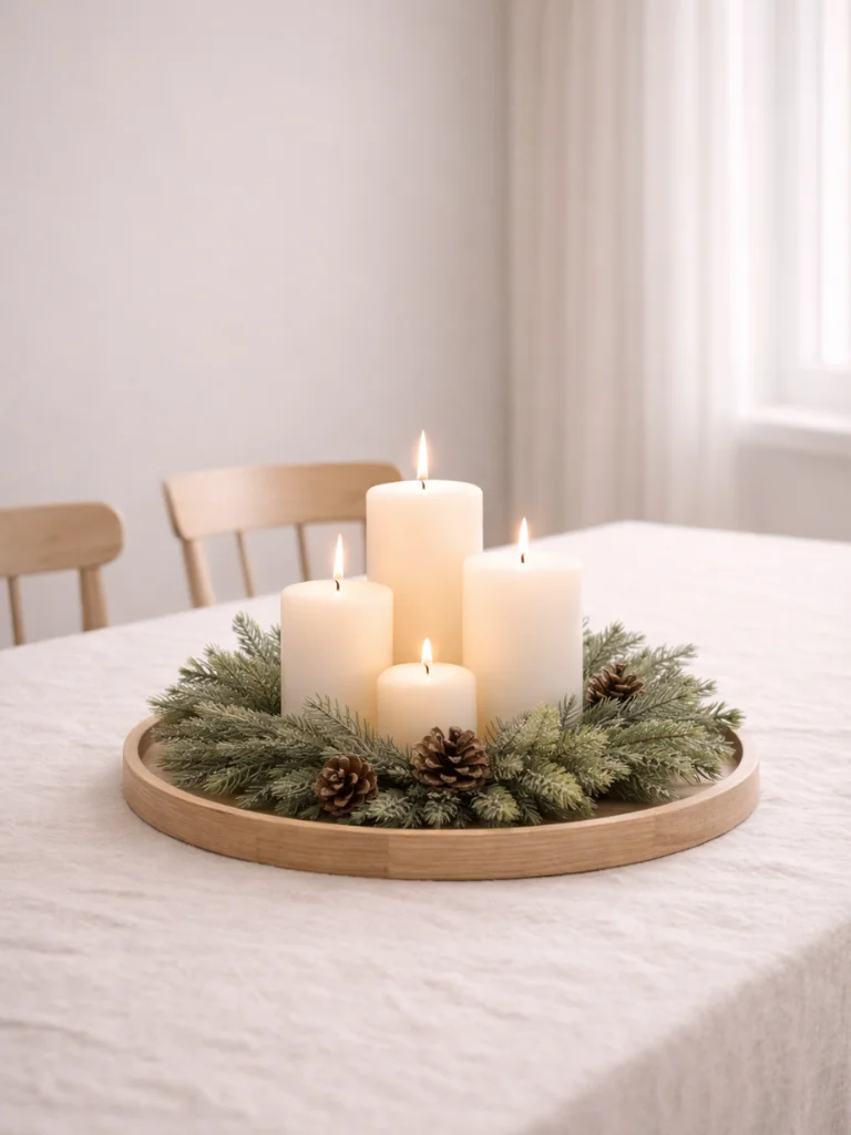 10. Minimalist Table Centerpieces