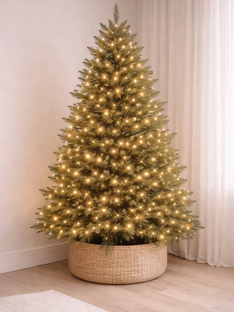 11. Twinkle Light Only Christmas Tree