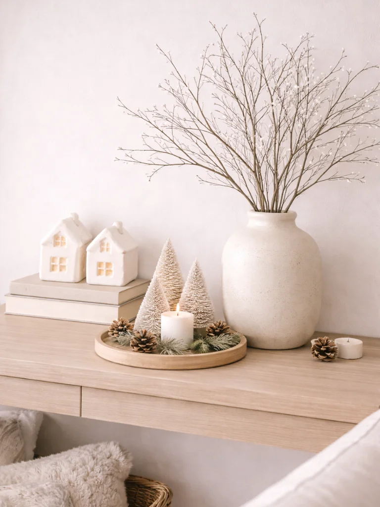 14. Single Color Palette Decor White Beige Earth Tones