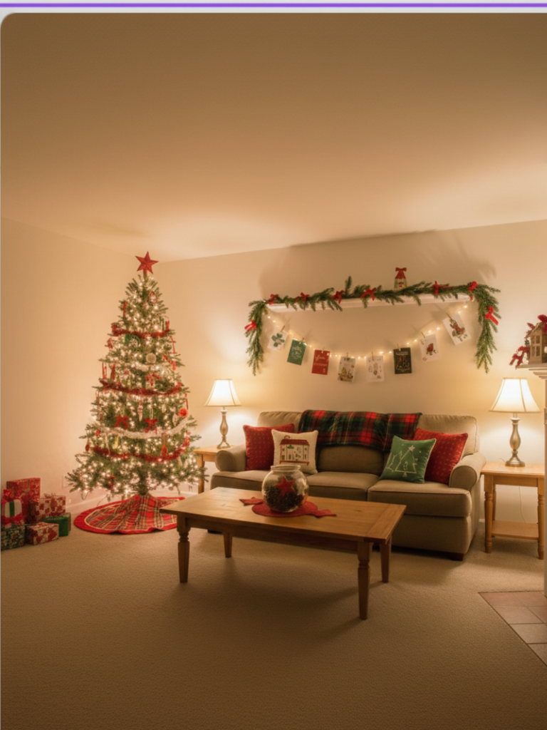 16.Budget Friendly Christmas Room Decor