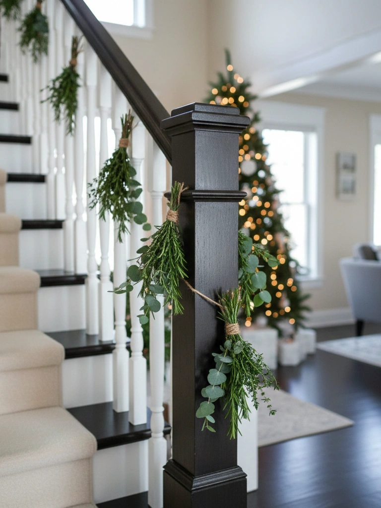 20. Fresh Herb Bundles along Rails