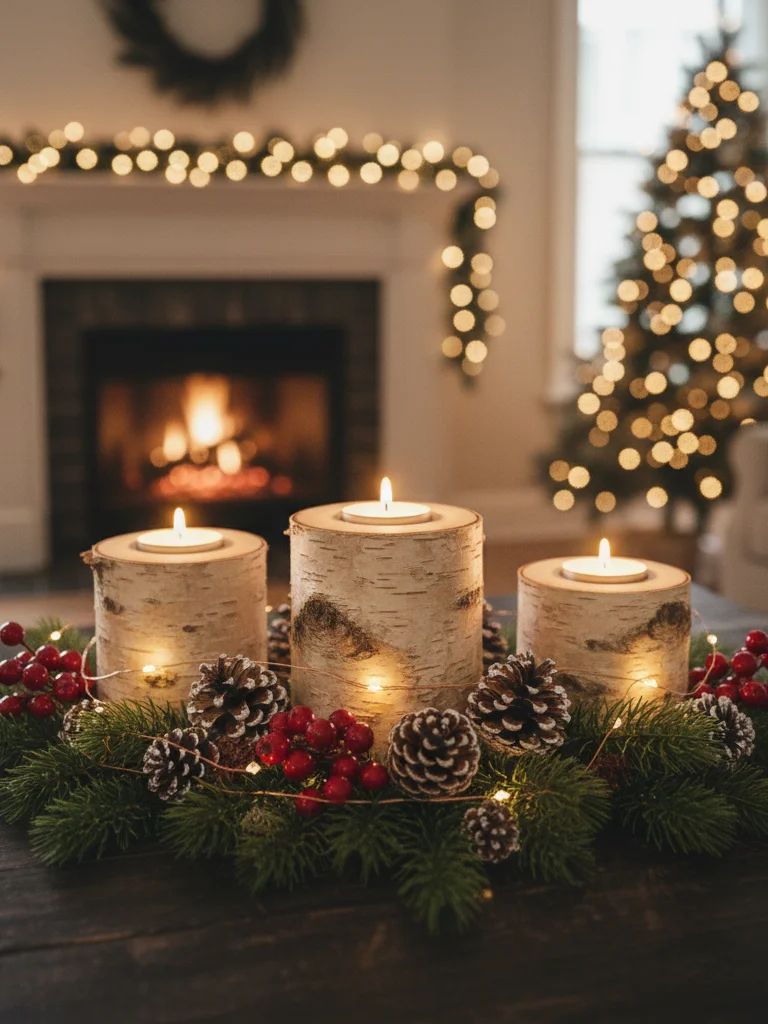 21. DIY Candle Holders with Natural Materials