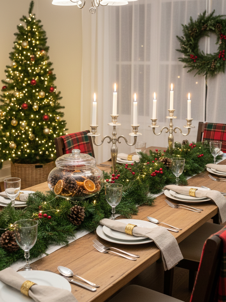 21.Christmas Dining Room Decor Ideas 1